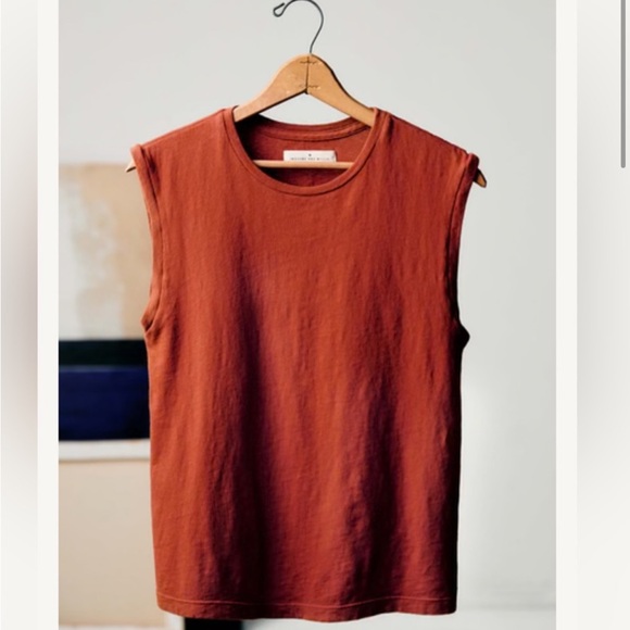 imogene + willie Tops - Imogene + Willie the cotton muscle tee in terracotta size xs